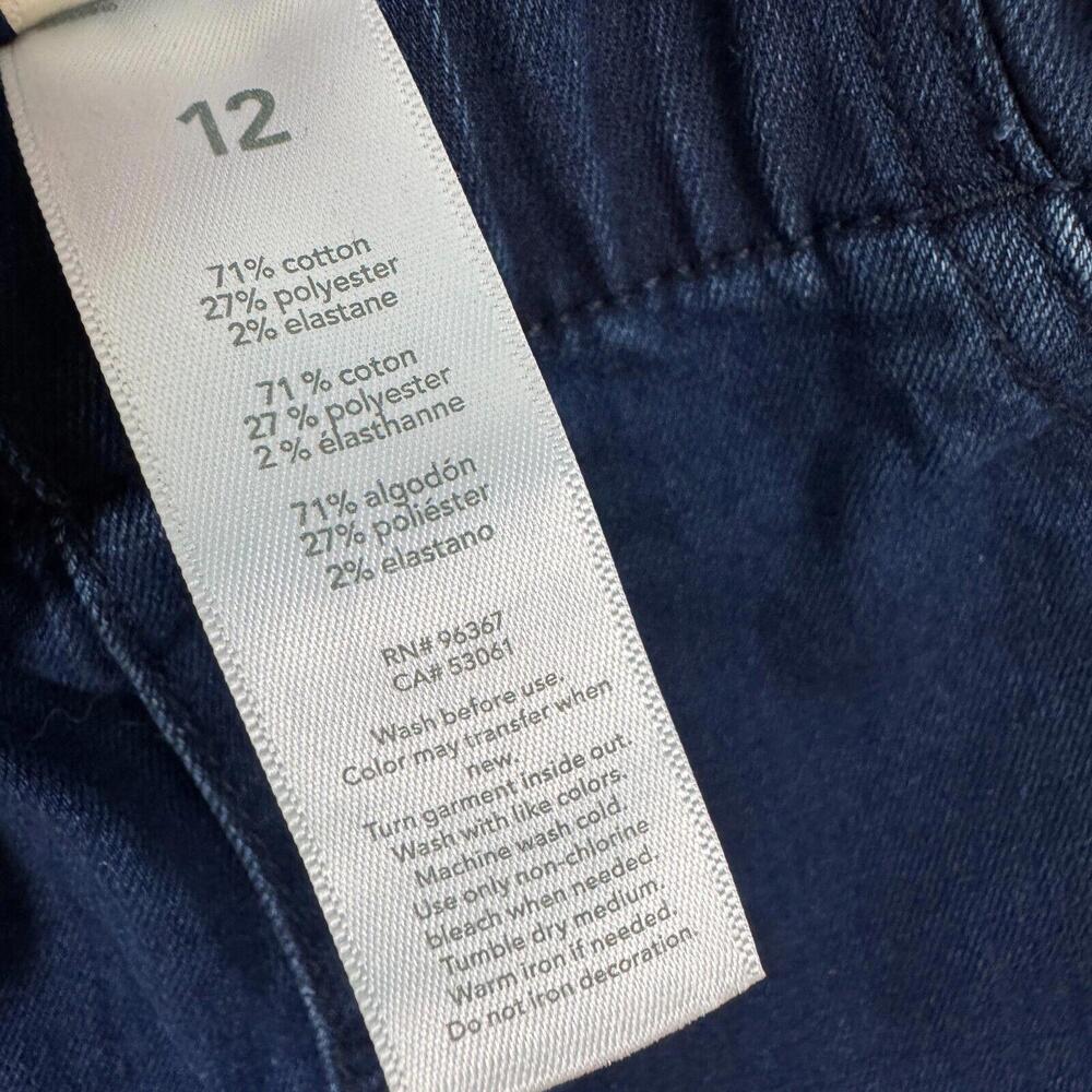 OshKosh B’gosh Girl’s Size 12 Solid Blue Stretch Pull On Jegging Pants New - Picture 6 of 8